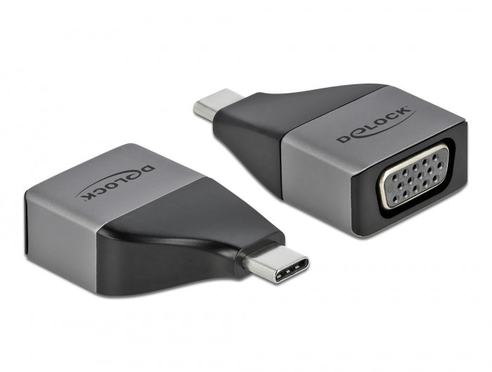 Delock 64002 Usb Type-C™ Adapter To Vga (Dp Alt Mode) 1080P – Compact Design