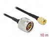 Delock 90468 Antenna Cable N Plug To Sma Plug Lmr/Cfd100 10 M Low Loss