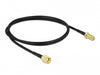 Delock 90443 Antenna Cable Rp-Sma Plug To Rp-Sma Jack Lmr/Cfd100 1 M Low Loss