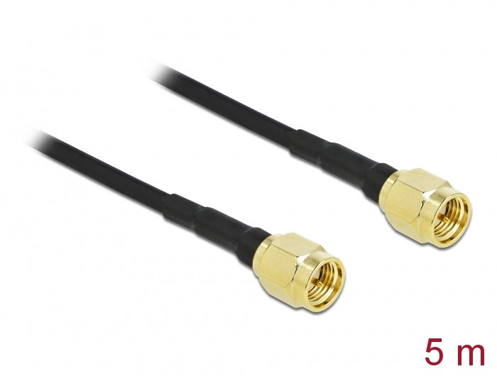 Delock 90470 Antenna Cable Sma Plug To Sma Plug Lmr/Cfd100 5 M Low Loss