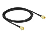 Delock 90477 Antenna Cable Rp-Sma Plug To Rp-Sma Plug Lmr/Cfd100 2 M Low Loss