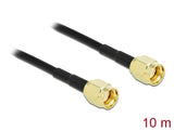 Delock 90475 Antenna Cable Rp-Sma Plug To Rp-Sma Plug Lmr/Cfd100 10 M Low Loss