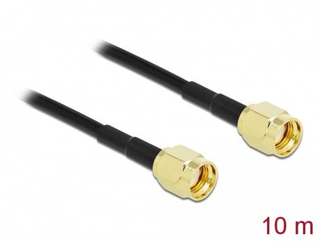 Delock 90475 Antenna Cable Rp-Sma Plug To Rp-Sma Plug Lmr/Cfd100 10 M Low Loss