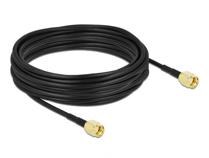 Delock 90475 Antenna Cable Rp-Sma Plug To Rp-Sma Plug Lmr/Cfd100 10 M Low Loss