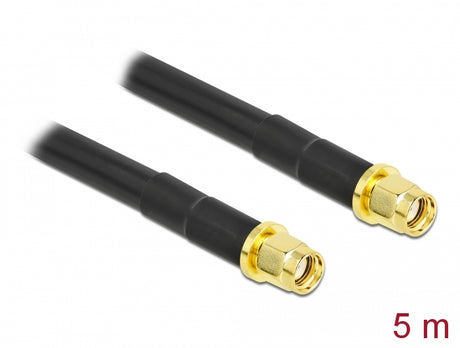 Delock 90455 Antenna Cable Rp-Sma Plug To Rp-Sma Plug Lmr/Cfd300 5 M Low Loss