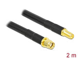 Delock 90464 Antenna Cable Rp-Sma Plug To Rp-Sma Jack Lmr/Cfd300 2 M Low Loss