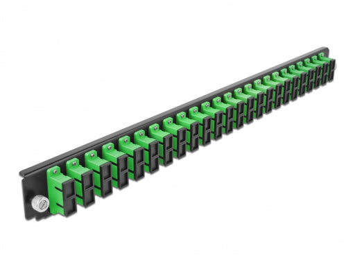 Delock 43364 19″ Splice Box Front Panel 24 Port Sc Duplex Green