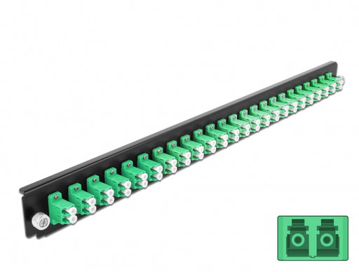 Delock 43358 19″ Splice Box Front Panel 24 Port Lc Duplex Green