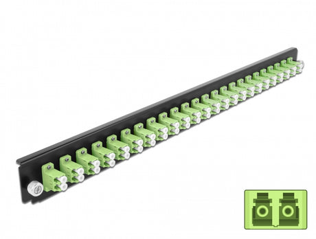 Delock 43362 19″ Splice Box Front Panel 24 Port Lc Duplex Limegreen