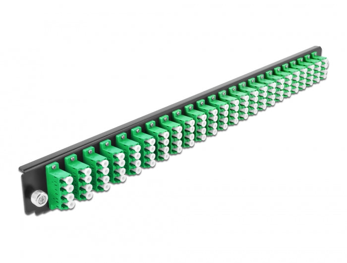 Delock 43370 19″ Splice Box Front Panel 24 Port Lc Quad Green