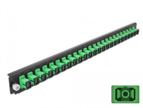 Delock 43352 19″ Splice Box Front Panel 24 Port Sc Simplex Green