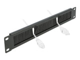 Delock 66288 19″ Cable Management Brush Strip 1U Black