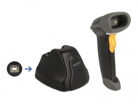 Delock 90550 2.4 Ghz Barcode Scanner 1D And 2D With Charging Station