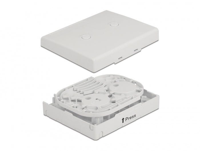 Delock 86843 Optical Fiber Connection Box For Wall Mounting