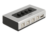 Delock 87763 Switch Usb 2.0 With 4 X Type-B Female To 1 X Type-A Female