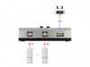 Delock 87761 Switch Usb 2.0 With 2 X Type-B Female To 1 X Type-A Female