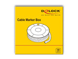 Delock 18355 Cable Marker Box, No. 1, Yellow, 500 Pieces