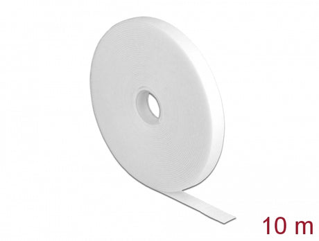 Delock 18378 Hook-And-Loop Tape On Roll L 10 M X W 13 Mm White