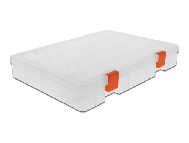 Delock 18350 Transparent Sorting Plastic Box With 36 Compartments