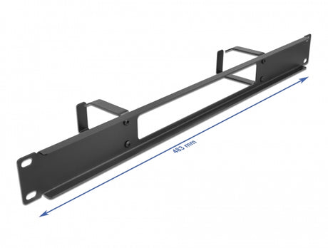 Delock 66655 19″ Cable Management Routing Panel With Opening And 2 Hooks 1U