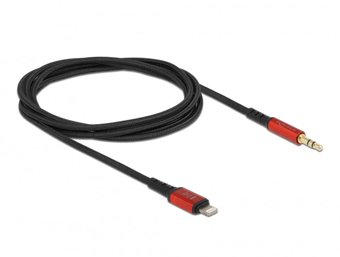 Delock 86587 Audio Cable 8 Pin Lightning™ Male To Stereo Jack Male 3.5 Mm 3 Pin