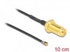 Delock 12654 Antenna Cable Rp-Sma Jack Bulkhead To I-Pex Inc., Mhf® 4L Lk Plug