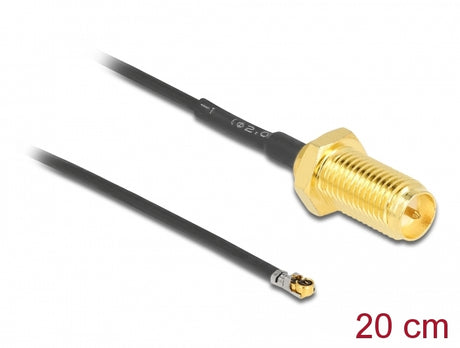 Delock 12656 Antenna Cable Rp-Sma Jack Bulkhead To I-Pex Inc., Mhf® 4L Lk Plug