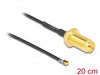 Delock 12656 Antenna Cable Rp-Sma Jack Bulkhead To I-Pex Inc., Mhf® 4L Lk Plug