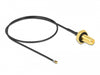 Delock 12659 Antenna Cable Rp-Sma Jack Bulkhead To I-Pex Inc., Mhf® 4L Lk Plug