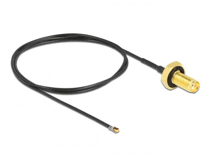 Delock 12667 Antenna Cable Sma Jack Bulkhead To I-Pex Inc., Mhf® 4L Lk Plug