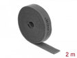 Delock 18389 Hook-And-Loop Tape On Roll L 2 M X W 15 Mm Grey