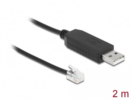 Delock 66734 Adapter Cable Usb Type-A To Serial Rs-232 Rj9/Rj10