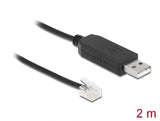 Delock 66736 Adapter Cable Usb Type-A To Serial Rs-232 Rj12