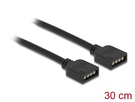 Delock 86015 Rgb Connection Cable 4 Pin For 12 V Rgb Led Illumination 30 Cm