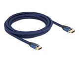 Delock 85448 Ultra High Speed Hdmi Cable 48 Gbps 8K 60 Hz Blue 3 M Certified