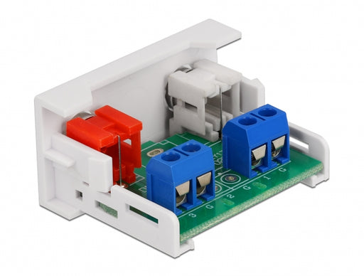 Delock 81338 Easy 45 Module 2 X Rca Female Port 22.5 X 45 Mm