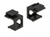 Delock 86739 Keystone Cover Black With 9.7 Mm Hole 4 Pieces