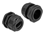 Delock 60389 Cable Gland Pg29 For Flat Cable Black 2 Pieces