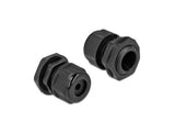 Delock 60363 Cable Gland Pg13.5 For Round Cable Black 2 Pieces