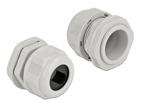 Delock 60390 Cable Gland Pg29 For Flat Cable Grey 2 Pieces