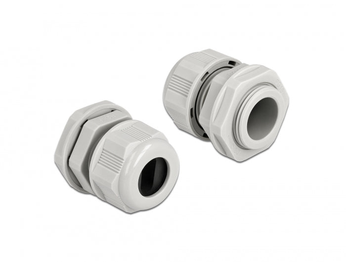 Delock 60386 Cable Gland Pg16 For Flat Cable Grey 2 Pieces