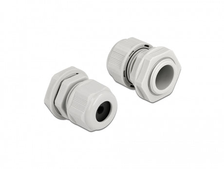 Delock 60364 Cable Gland Pg13.5 For Round Cable Grey 2 Pieces