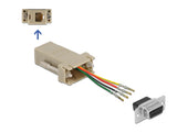 Delock 66770 D-Sub 9 Pin Female To Rj11/Rj14 6P/4C Female Assembly Kit