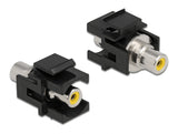 Delock 86740 Keystone Module Rca Female > Rca Female Yellow / Black