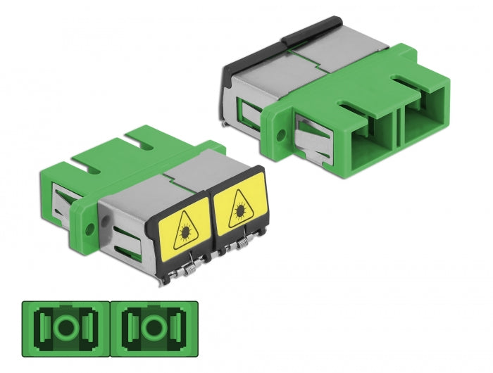 Delock 86892 Optical Fiber Coupler With Laser Protection Flip Sc Duplex Female