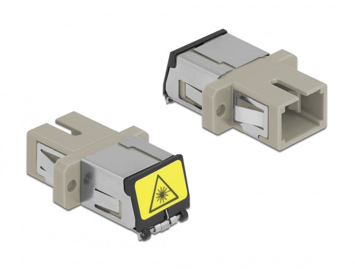 Delock 86889 Optical Fiber Coupler With Laser Protection Flip Sc Simplex Female