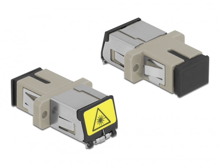 Delock 86889 Optical Fiber Coupler With Laser Protection Flip Sc Simplex Female