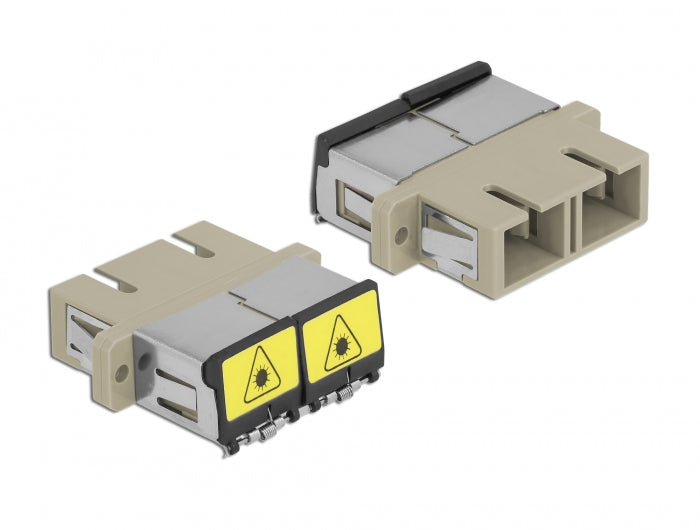 Delock 86894 Optical Fiber Coupler With Laser Protection Flip Sc Duplex Female