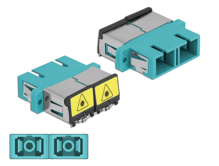 Delock 86895 Optical Fiber Coupler With Laser Protection Flip Sc Duplex Female