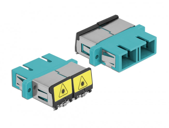 Delock 86895 Optical Fiber Coupler With Laser Protection Flip Sc Duplex Female